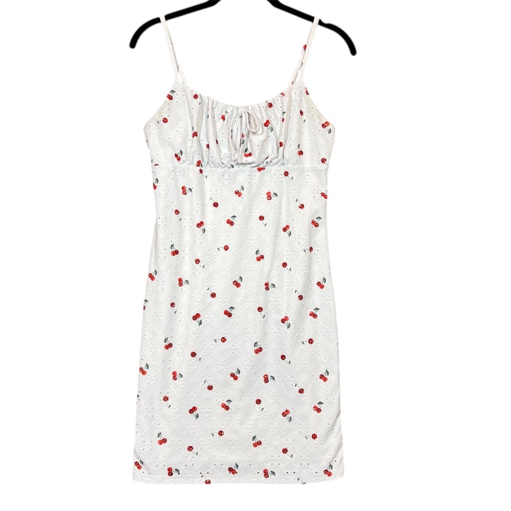 Wallflower Y2K Coquette Babydoll Mini‎ Dress Romantic Ruched Bust Lined Medium*